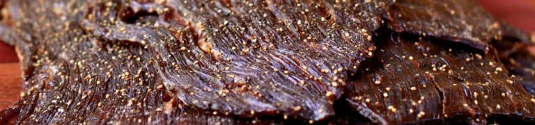 Homemade beef jerky