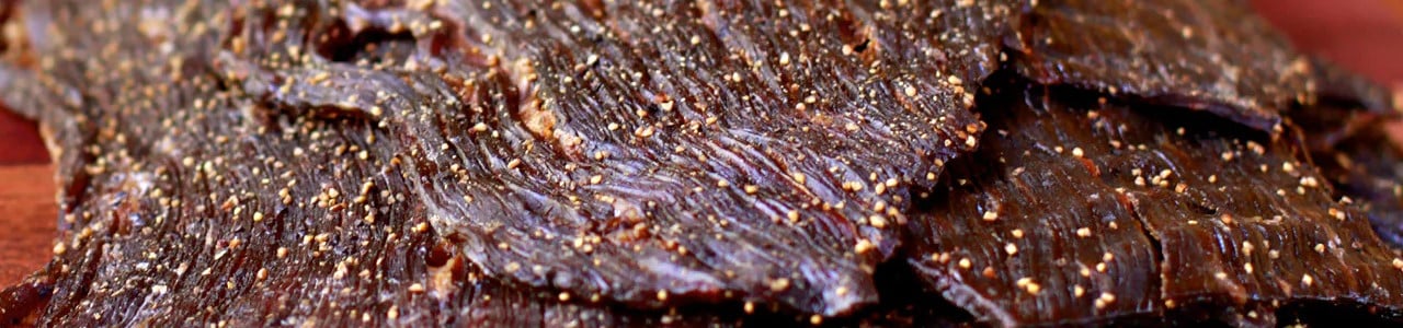 Homemade beef jerky